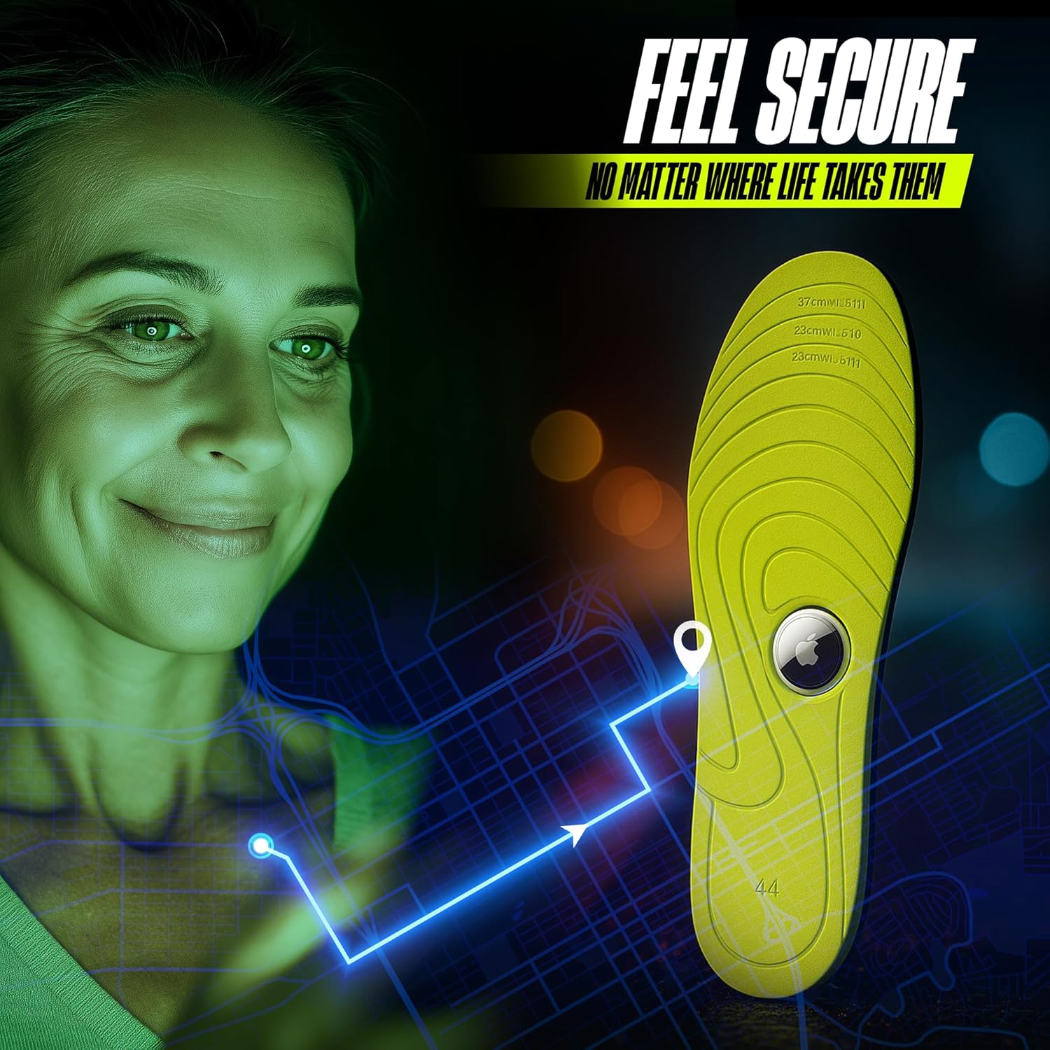 AirTag Shoe Insole - Comfortable & Secure AirTag Shoe Insert for Safety | GPS Tracker Insole for Kids, Elderly & Special Needs – Airtag Hidden Accessory ((20-24cm / 7.87-9.45“)) - Image 8