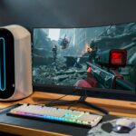 CRUA 24 Inch Curved Gaming Monitor, 144hz/165hz FHD 1080P Frameless Computer Monitor, PC Monitors Support AMD Freesync, 99% sRGB, DP, HDMI, Compatible Wall Mountable Installs-Black - Image 8