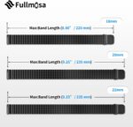 Fullmosa 18mm 20mm 22mm Stainless Steel Watch Band, Mesh Loop Magnetic Clasp Watch Strap Compatible with Garmin Vivoactive 4S/Vivomove 3S, Samsung Galaxy Watch 5 40mm 44mm - Image 9