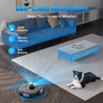 Tikom Robot Vacuum and Mop with Self-Empty Base, Home Mapping, 60-Day Capacity, for Homes with Pets Hair, Carpet & Hard Floors - Image 4