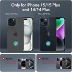 ESR 2 Pack Camera Lens Protector for iPhone 15/15 Plus/14/14 Plus, Ultra-tough HD Individual Lens Protectors, Scratch Resistant, Ultra-thin Tempered Glass, Armorite Series, Chromatic - Image 3