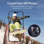 ESR 2 Pack Camera Lens Protector for iPhone 15/15 Plus/14/14 Plus, Ultra-tough HD Individual Lens Protectors, Scratch Resistant, Ultra-thin Tempered Glass, Armorite Series, Chromatic - Image 7