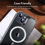 ESR 2 Pack Camera Lens Protector for iPhone 15/15 Plus/14/14 Plus, Ultra-tough HD Individual Lens Protectors, Scratch Resistant, Ultra-thin Tempered Glass, Armorite Series, Chromatic - Image 8
