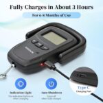 Rechargeable Luggage Scale, Digital Portable Bag Scale for Travel, Suitcase Weight Scale with Strap & Comfortable Handle, 110lb/50kg Capacity - Image 3