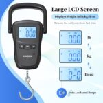 Rechargeable Luggage Scale, Digital Portable Bag Scale for Travel, Suitcase Weight Scale with Strap & Comfortable Handle, 110lb/50kg Capacity - Image 7