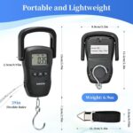 Rechargeable Luggage Scale, Digital Portable Bag Scale for Travel, Suitcase Weight Scale with Strap & Comfortable Handle, 110lb/50kg Capacity - Image 8