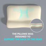RESTCLOUD Contour Memory Foam Pillow, Cervical Neck Pillow for Neck Pain Relief, Ergonomic Memory Foam Neck Pillow for Side and Back Sleeper - Image 3