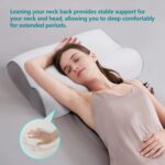 RESTCLOUD Contour Memory Foam Pillow, Cervical Neck Pillow for Neck Pain Relief, Ergonomic Memory Foam Neck Pillow for Side and Back Sleeper - Image 7