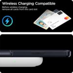 harusaki iPhone 16 Pro Wallet Case with Hidden Card Slot - Wireless Charging Compatible iPhone 16 Pro Case with Card Holder for Men and Women (Black) - Image 5