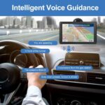 GPS Navigator for Car Truck RV, 9-inch High-Definition Touch Screen，2025 Maps (Free Lifetime Updates), Support Voice Turn Direction Guidance/Speed and Red Light Warning/Custom Truck Routing - Image 3