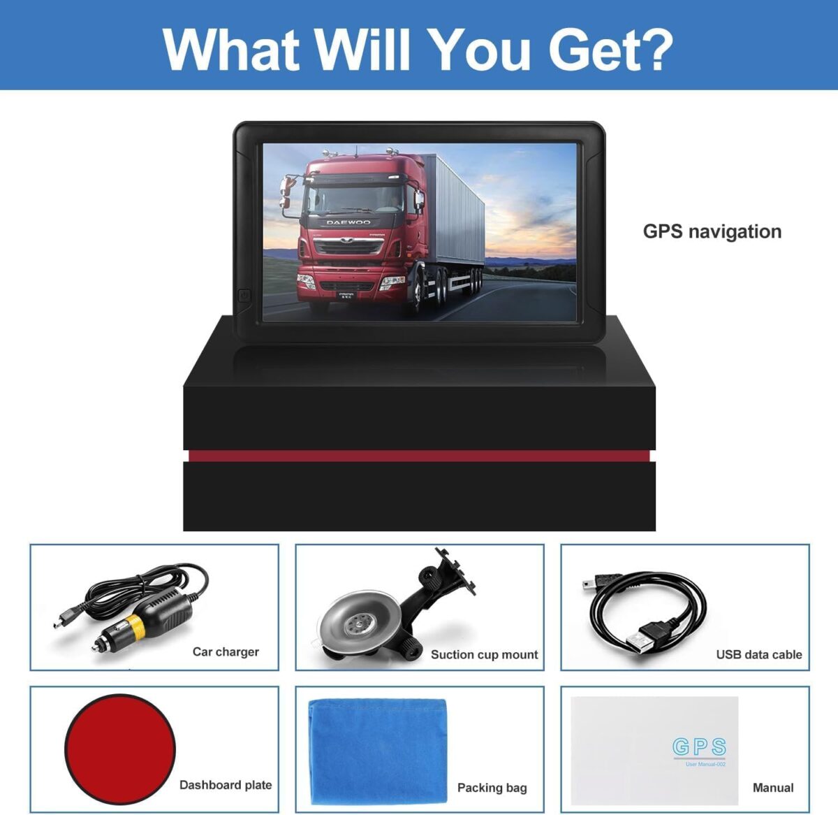 GPS Navigator for Car Truck RV, 9-inch High-Definition Touch Screen，2025 Maps (Free Lifetime Updates), Support Voice Turn Direction Guidance/Speed and Red Light Warning/Custom Truck Routing - Image 8