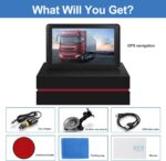 GPS Navigator for Car Truck RV, 9-inch High-Definition Touch Screen，2025 Maps (Free Lifetime Updates), Support Voice Turn Direction Guidance/Speed and Red Light Warning/Custom Truck Routing - Image 8