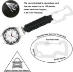 Paracord Band for Galaxy Watch 7/6/5/4 - Compatible Watch Clip Keychain Necklace, EDC Survival Band - Image 3