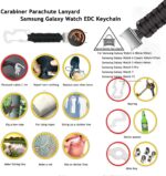 Paracord Band for Galaxy Watch 7/6/5/4 - Compatible Watch Clip Keychain Necklace, EDC Survival Band - Image 4