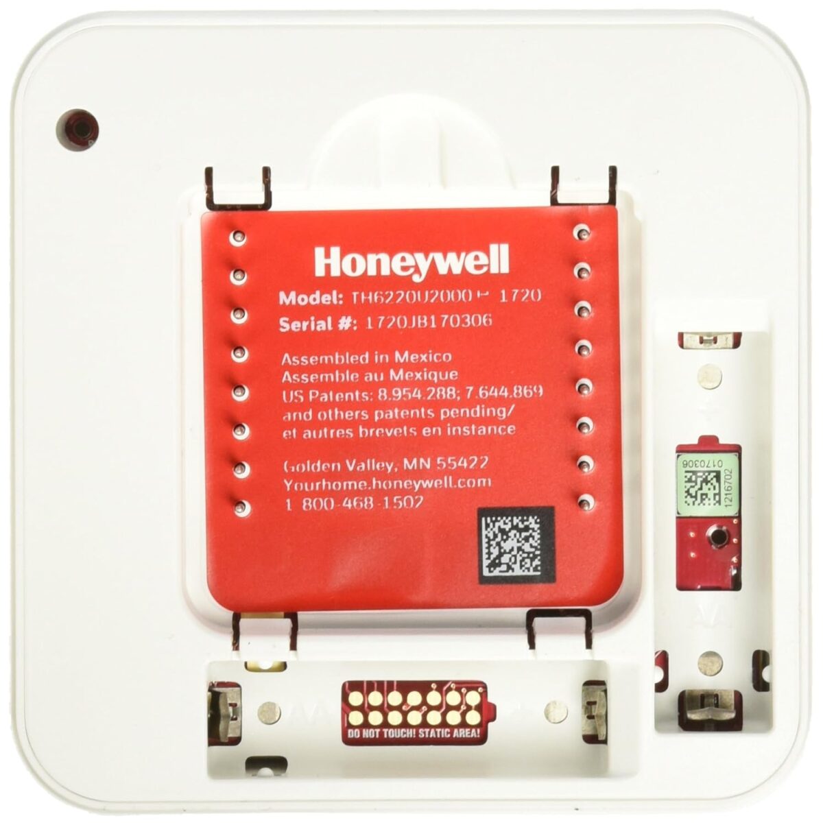 Honeywell TH6220U2000/U T6 Pro Programmable Thermostat, 2 Heat / 1 Cool Heat Pump Or 2 Heat / 2 Cool Conventional, 2.27" x 6" x 5", White, Model:ITBD-3570150 - Image 3