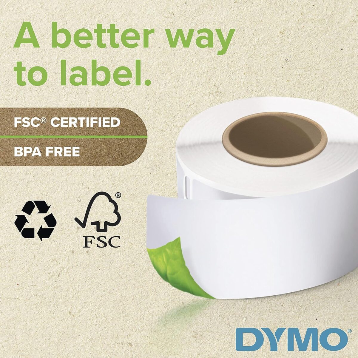 DYMO Authentic LW Multi-Purpose Labels, DYMO Labels for LabelWriter Printers, White, 2" x 2-5/16", 1 Roll of 250 - Image 4