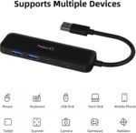 Dual USB C USB A 3.0 Hub: USB Hub 4 Ports with 2* USB-C 3.0 and 2* USB-A 3.0, Ultra Slim Portable USB Splitter Adapter for Laptop, PS4, Flash Drive, HDD, Xbox, Printer, Mouse, Keyboard, Computer - Image 5