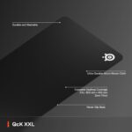 SteelSeries QcK Gaming Mouse Pad - XXL Cloth - Peak Tracking and Stability - Esports Mousepad - Never-Slip - Full Desk Coverage - Image 3