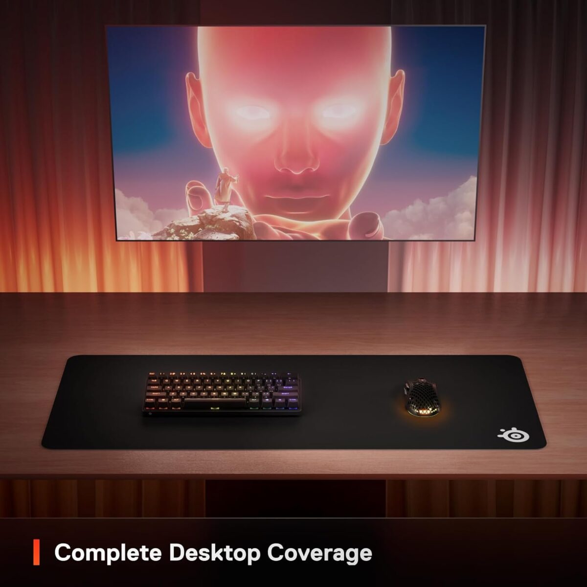 SteelSeries QcK Gaming Mouse Pad - XXL Cloth - Peak Tracking and Stability - Esports Mousepad - Never-Slip - Full Desk Coverage - Image 6