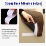 Velvet Recliner Head Pillow with Non-Slip Base - Adjustable Neck Support for Pain Relief in Home, Office and Travel (Brown) - Image 5