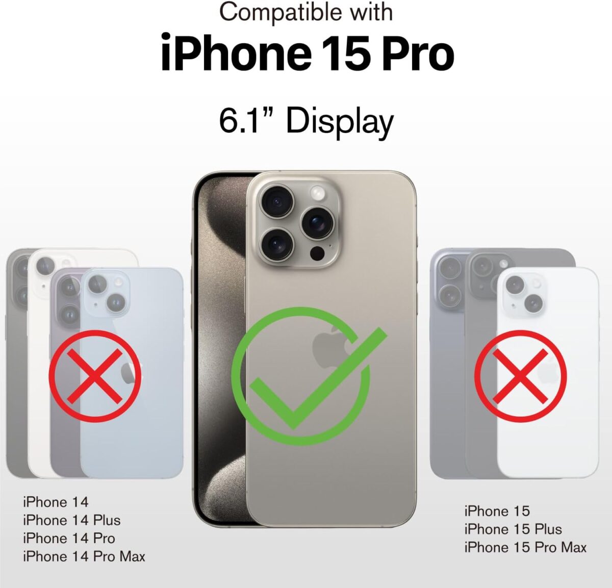 VENA vCommute for iPhone 15 Pro Wallet Case, [Military Grade Drop Protection] Flip Leather Cover Slot Card Holder with Kickstand - Red - Image 3