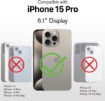 VENA vCommute for iPhone 15 Pro Wallet Case, [Military Grade Drop Protection] Flip Leather Cover Slot Card Holder with Kickstand - Red - Image 3