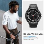 Spigen Rugged Armor Pro Designed for Samsung Galaxy Watch 6 Classic 47mm Case with Band Protective TPU Cover with Strap - Image 3
