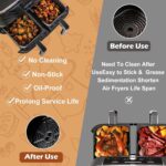 2Pcs Silicone Air Fryer Liners for Ninja Foodi Dual DZ201, Non-Stick Air Fryer Basket Accessories, Reusable Liners Fits 8 QT - Image 4