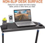 CXWXC Indoor Cycling Desk - Adjustable Height Bike Deak Laptop Stand Non-Slip Surface - Portable Bike Trainer Fitness Desk with Lockable Wheels - Image 4