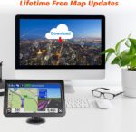 GPS Car Navigator, 9 Inch Display, Voice Guidance, Lifetime Maps with Voice Guidance and Speed Camera Warning 2D&3D map Americas Maps Free Lifetime Map - Image 4