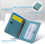 Alldaily Small RFID Wallet for Women Slim Compact Bifold Pocket Ladies Travel Mini Purse (Purist Blue) - Image 5