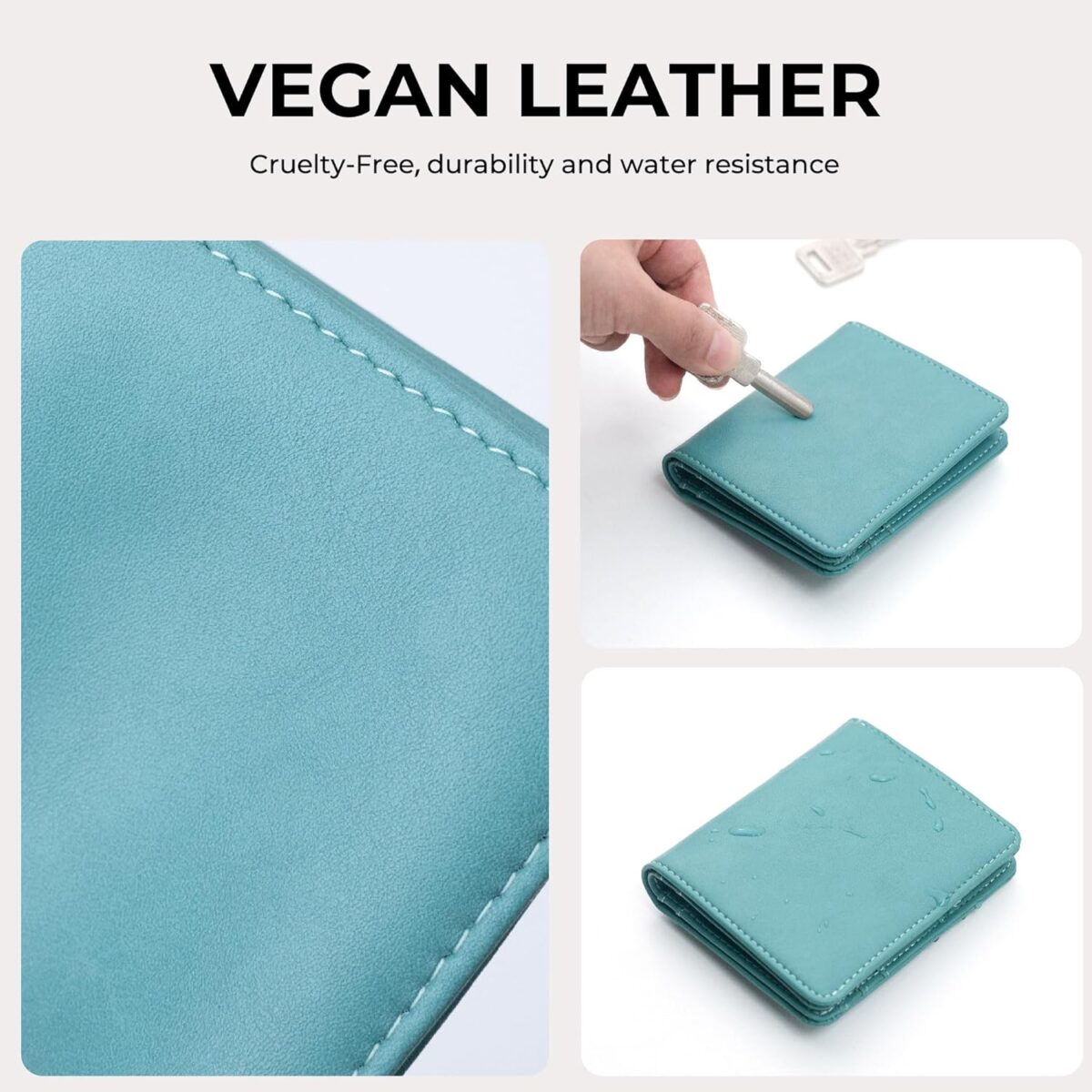 Alldaily Small RFID Wallet for Women Slim Compact Bifold Pocket Ladies Travel Mini Purse (Purist Blue) - Image 6