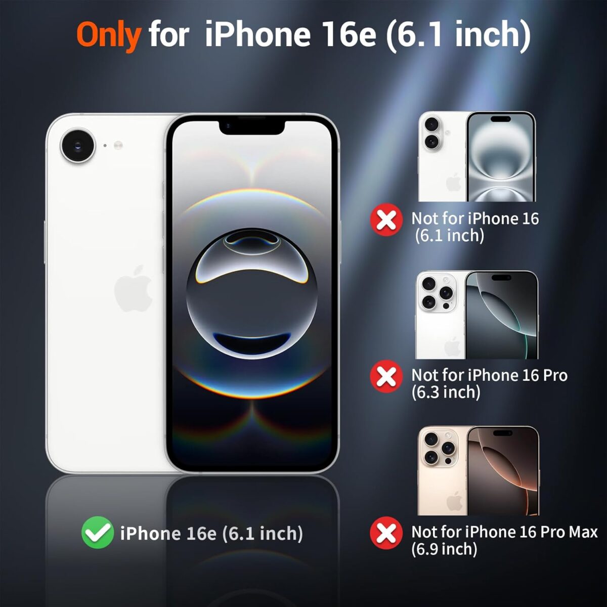 SUPFINE Magnetic for iPhone 16e Case 2025 (Compatible with MagSafe)(Military Grade Drop Protection) Slim Translucent Matte Shockproof with Anti-Fingerprint Phone Case,Black - Image 3