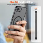 SUPFINE Magnetic for iPhone 16e Case 2025 (Compatible with MagSafe)(Military Grade Drop Protection) Slim Translucent Matte Shockproof with Anti-Fingerprint Phone Case,Black - Image 8