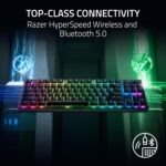 Razer DeathStalker V2 Pro TKL Wireless Gaming Keyboard: Low Profile Optical Switches Linear Red - HyperSpeed Wireless & Bluetooth - Chroma RGB - Up to 200 Hr Battery Snap Tap - Image 4