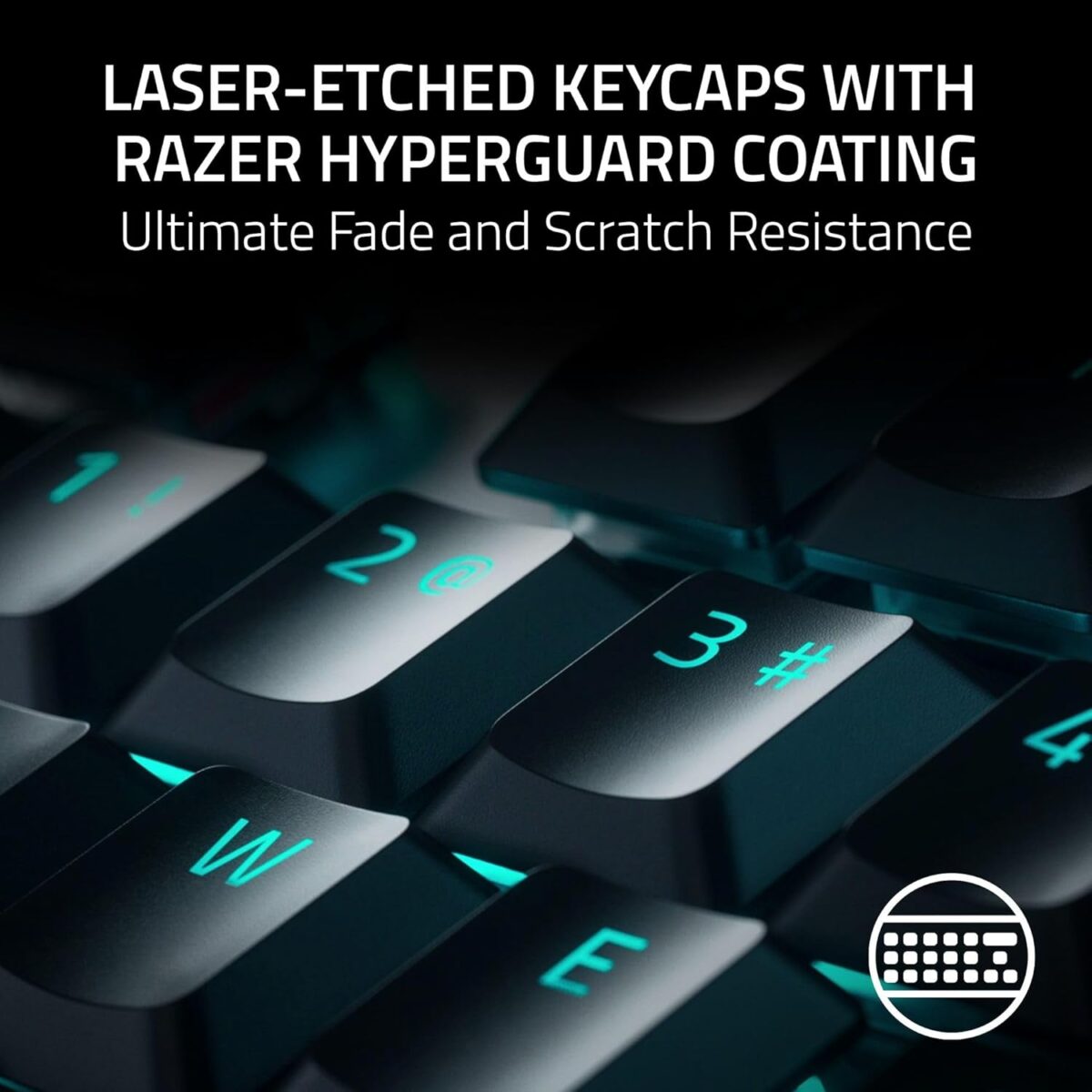 Razer DeathStalker V2 Pro TKL Wireless Gaming Keyboard: Low Profile Optical Switches Linear Red - HyperSpeed Wireless & Bluetooth - Chroma RGB - Up to 200 Hr Battery Snap Tap - Image 8