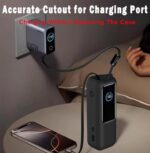 1 Pack Thick 1.5mm Silicone Case for Anker Zolo Power Bank (25000mAh 165W) - Protective Cover for Anker Laptop Portable Charger 165w, Full - wrap Protection with Precise Port Cutouts (Black) - Image 4