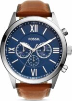 Flynn Chronograph Brown Leather Watch - Image 4