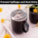 2pcs Coffee Mug Lid Replacement for 14oz Ember Temperature Control Smart Mug 2, No Spill and Insulation Lid with Sealing Silicone Ring, Tritan Material, BPA-Free (14oz, White) - Image 6
