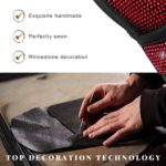 Bling Auto Gear Shift Knob Cover, Rhinestone Glitter Shifter Stick Protector for Girls Women, Sparkly Diamond Transmission Gear Shift Lever Knob Cover for Cars Trucks SUVs (Red) - Image 6