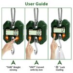 Digital Hanging Scale 660LB/300KG,Handheld Mini Crane Scale,Deer Hunting Scales,Digital Luggage Scale with Hooks for Farm，Fishing, Fish, Meat，Game,Outdoor. - Image 6