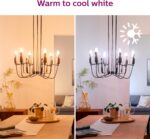 Philips 40-Watt Equivalent B12 LED Smart Wi-Fi Tuneable White Light Bulb Powered by WiZ with Bluetooth (4-Pack) - Image 5