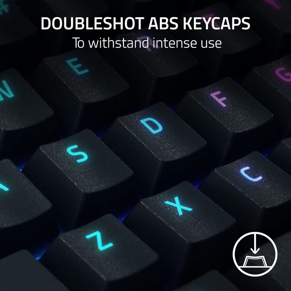 Razer BlackWidow V4 X Mechanical Gaming Keyboard: Yellow Switches Linear & Silent - 6 Macro Keys - Chroma RGB - Doubleshot ABS Keycaps - Roller & Media Keys Snap Tap - Image 7