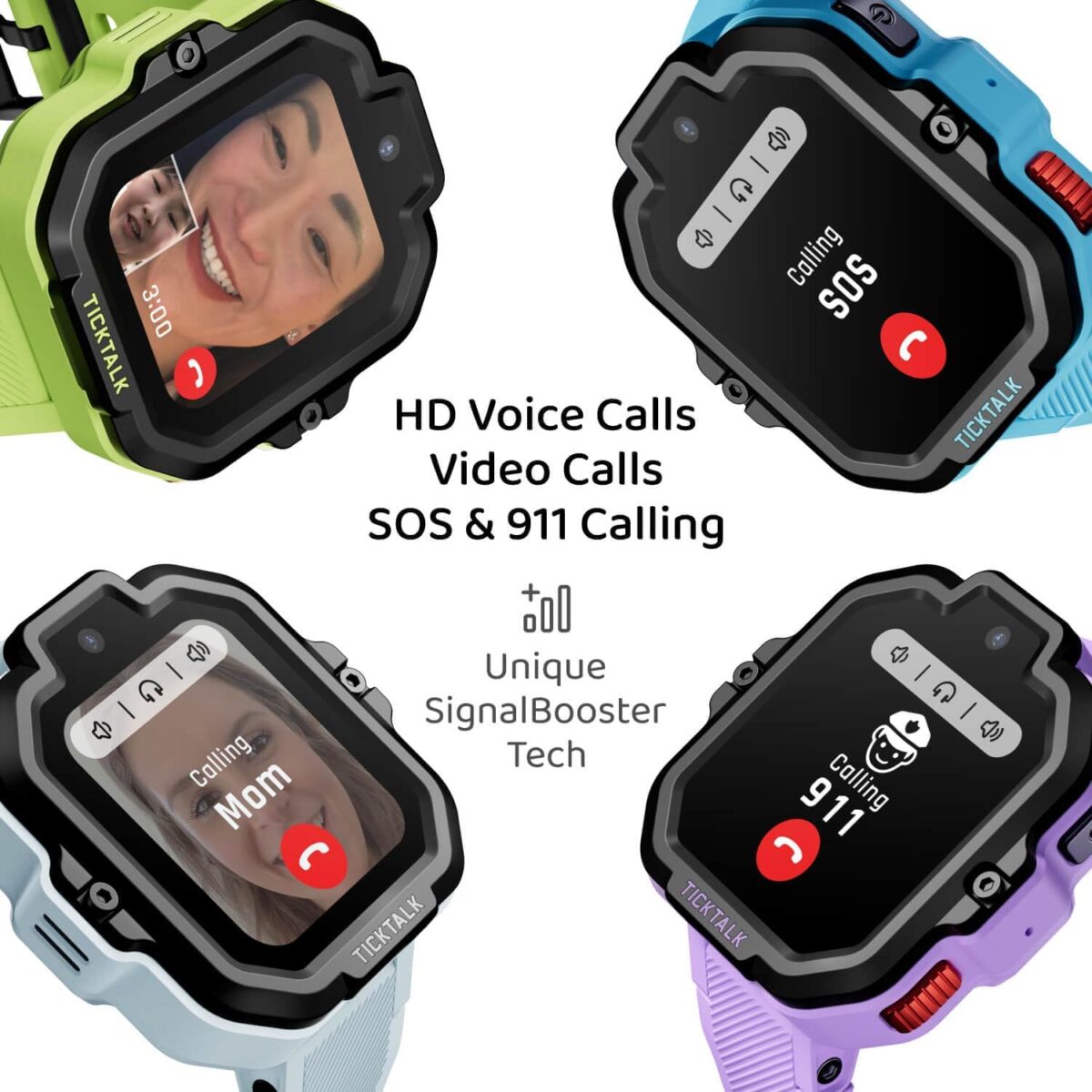 TickTalk 5 - Kids Smart Watch with GPS Tracker, Video Calling, SOS, & Parental Controls | Smartwatch with Free Music, Texting, Kid Phone Call and Text, Boys & Girls - 4G Smart Watch for Kids 3-12 - Image 3