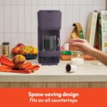 BELLA Single Serve Coffee Maker, K Cup & Coffee Ground Compatible with Removable, Adjustable Drip Tray, Auto Shutoff & Reusable Dishwasher Safe Accessories, Brews 6oz to 14oz, 1000 Watt, Plum - Image 8