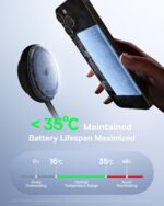 Baseus 3 in 1 Wireless Charger Stand, Qi2 Certified 15W Cooling Magnetic Charging Station, MagSafe-Compatible iPhone Charger for iPhone16/15, Apple Watch, AirPods - 45W Adapter Included - Image 3