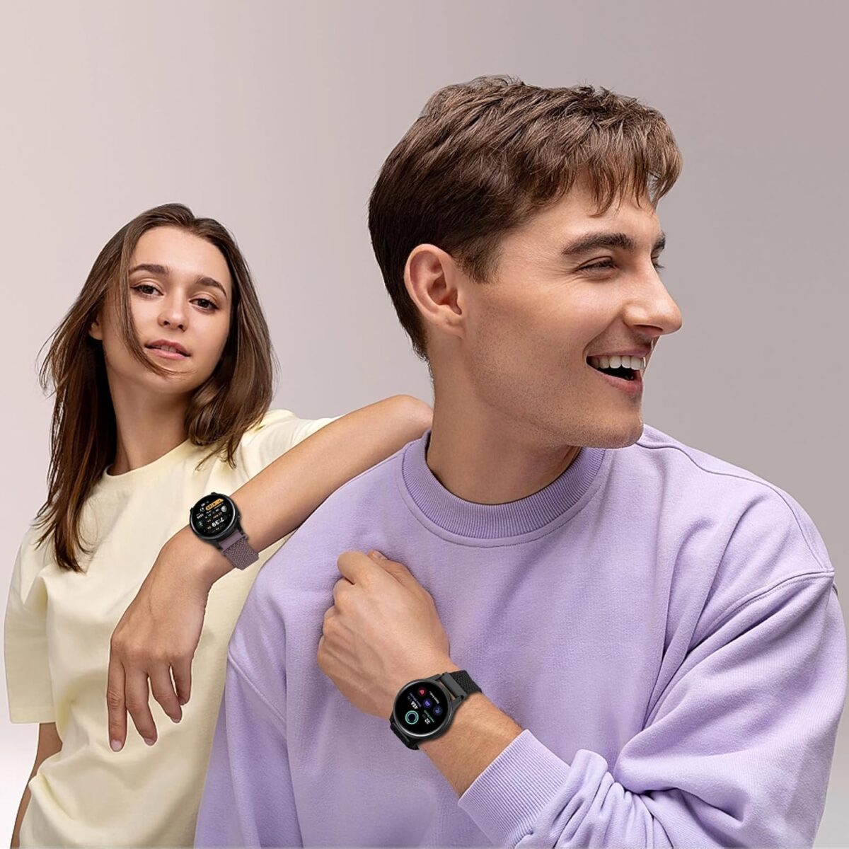 22mm Magnetic Braided Nylon Band Compatible With Garmin Venu 3 Watch Band/Venu 2/Vivoactive 4, Quick Release Stretchy Strap Replacement for Forerunner 265/255/255 Music - Image 6