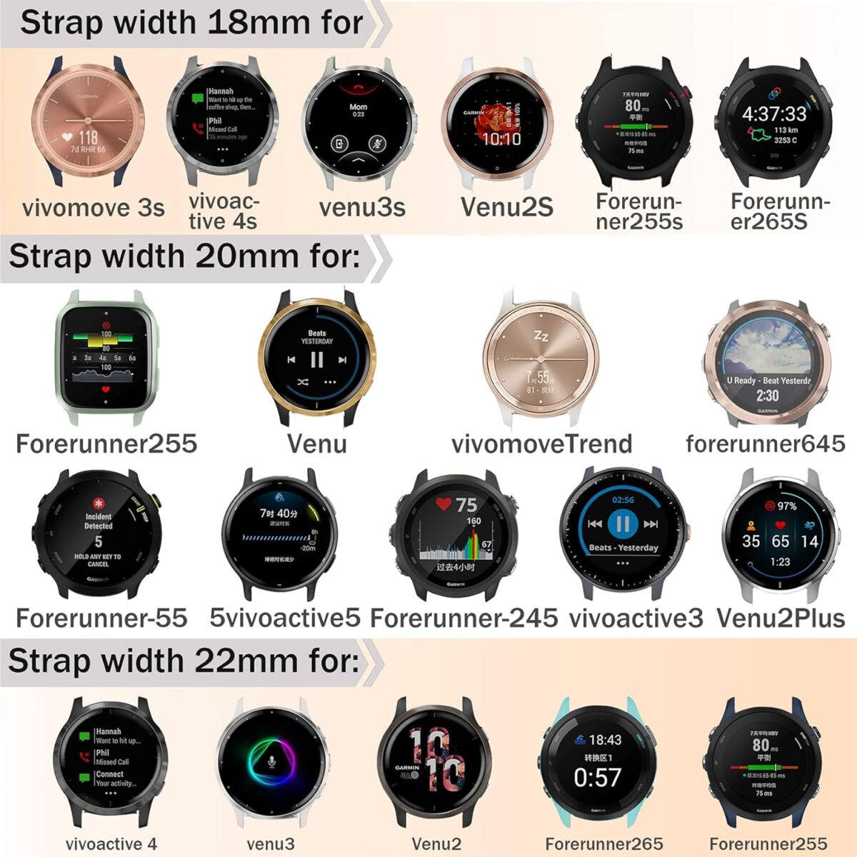 22mm Magnetic Braided Nylon Band Compatible With Garmin Venu 3 Watch Band/Venu 2/Vivoactive 4, Quick Release Stretchy Strap Replacement for Forerunner 265/255/255 Music - Image 8