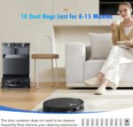 10 Pack X8 Dust Bags Compatible with ECOVACS DEEBOT X8 Pro Omni/T50 Pro Omni/Yeedi S14 Plus Robot Vacuum Cleaner, 4 Layers Effective Filtration - Image 8
