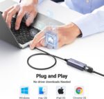 UGREEN USB C to Ethernet Adapter, 1.6FT Gigabit RJ45 to USB 3.0 Type-C (Thunderbolt 3) Ethernet LAN Network Adapter, Compatible with MacBook Pro, iPad Pro, Dell XPS and More - Image 5